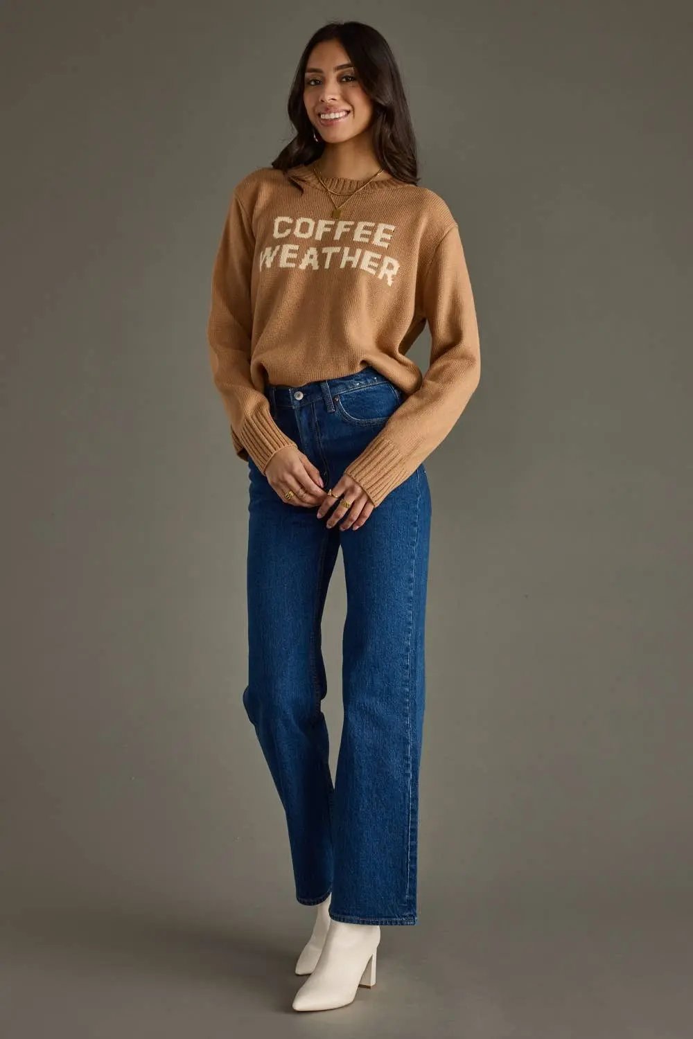 Coffee Weather Sweater - Fall Sweater