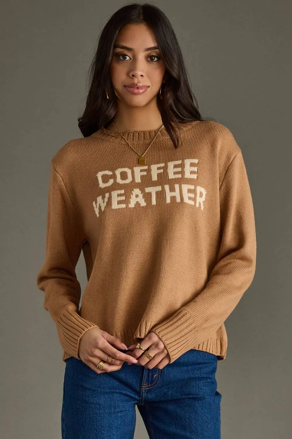 Coffee Weather Sweater - Fall Sweater
